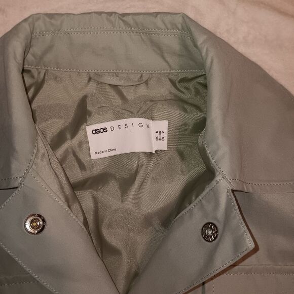 ASOS Sage Trench Coat size 2 - Picture 12 of 15